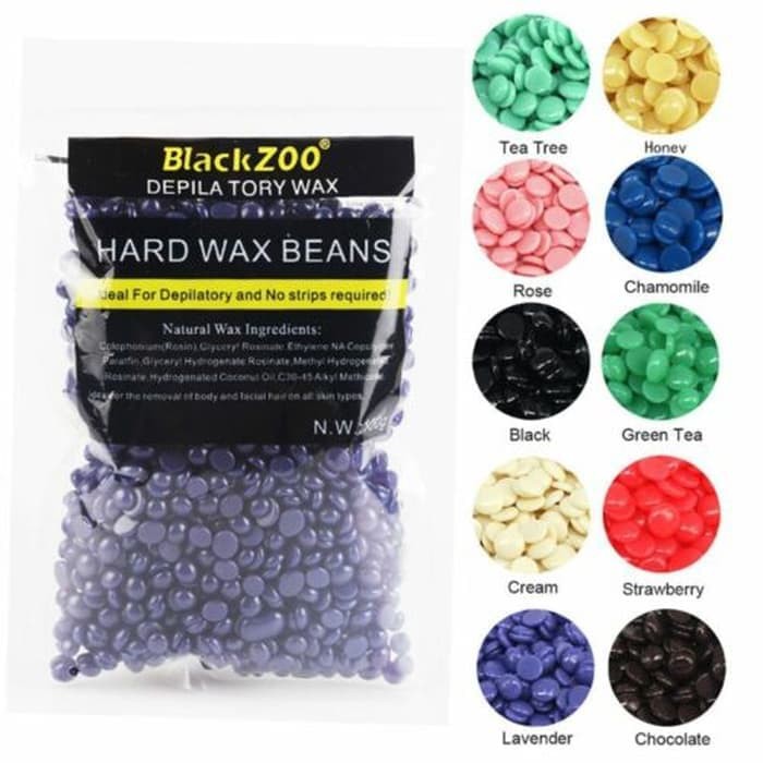 Depilatory Hard Wax Beans Hair Removal Waxing Perontok Bulu 100g