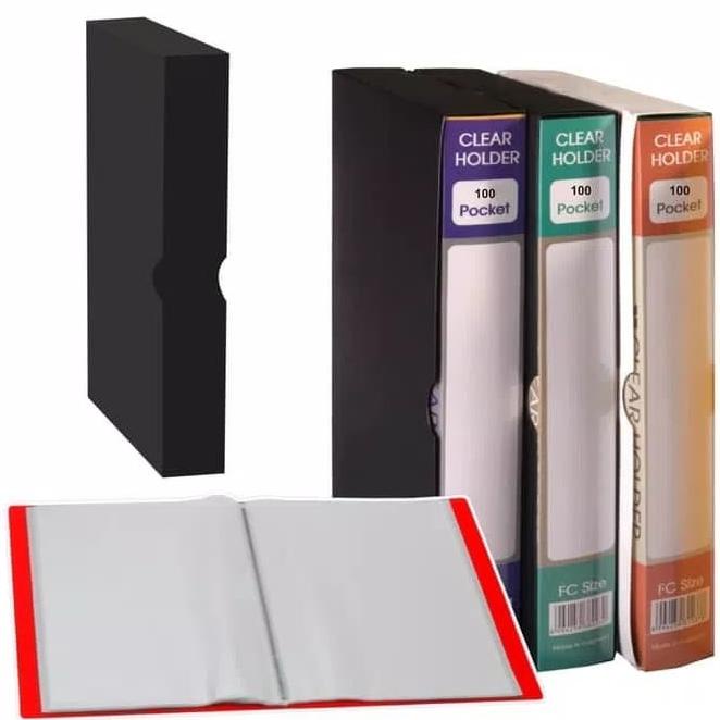 

Office & Stationery | Document Organizer | Clear Holder/Display Book Folio 100 Pocket Interx | Best Seller