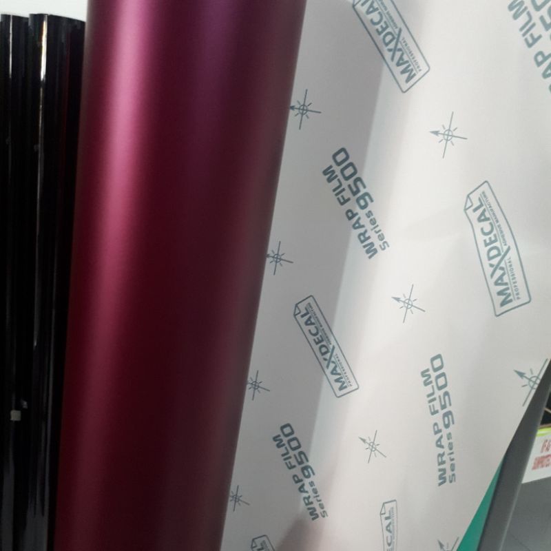 SKOTLET WARPING MOTOR DAN MOBIL MATT CHROME SATIN METALIC DOFF MAX DECAL 9500