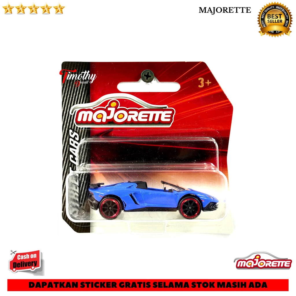 Majorette Street Cars Lamborghini Aventador SV Roadster Biru Diecast