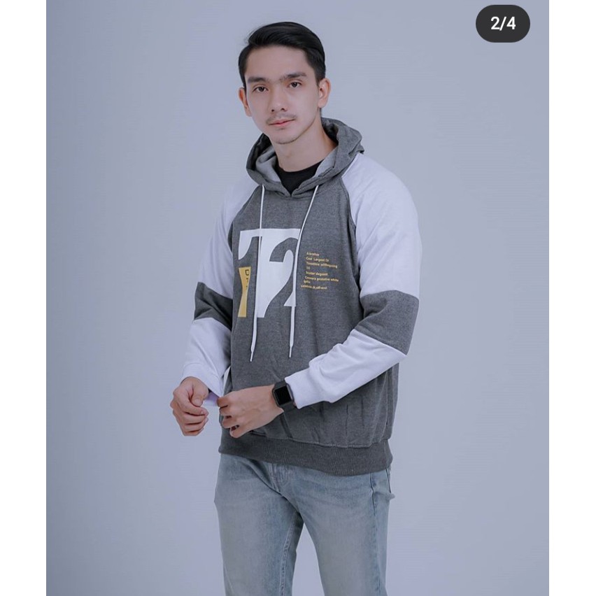 Sweater OFF 12 Reglan Hoodie Pria