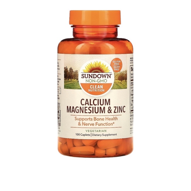 Calcium, Magnesium & Zinc, 100 Caplets