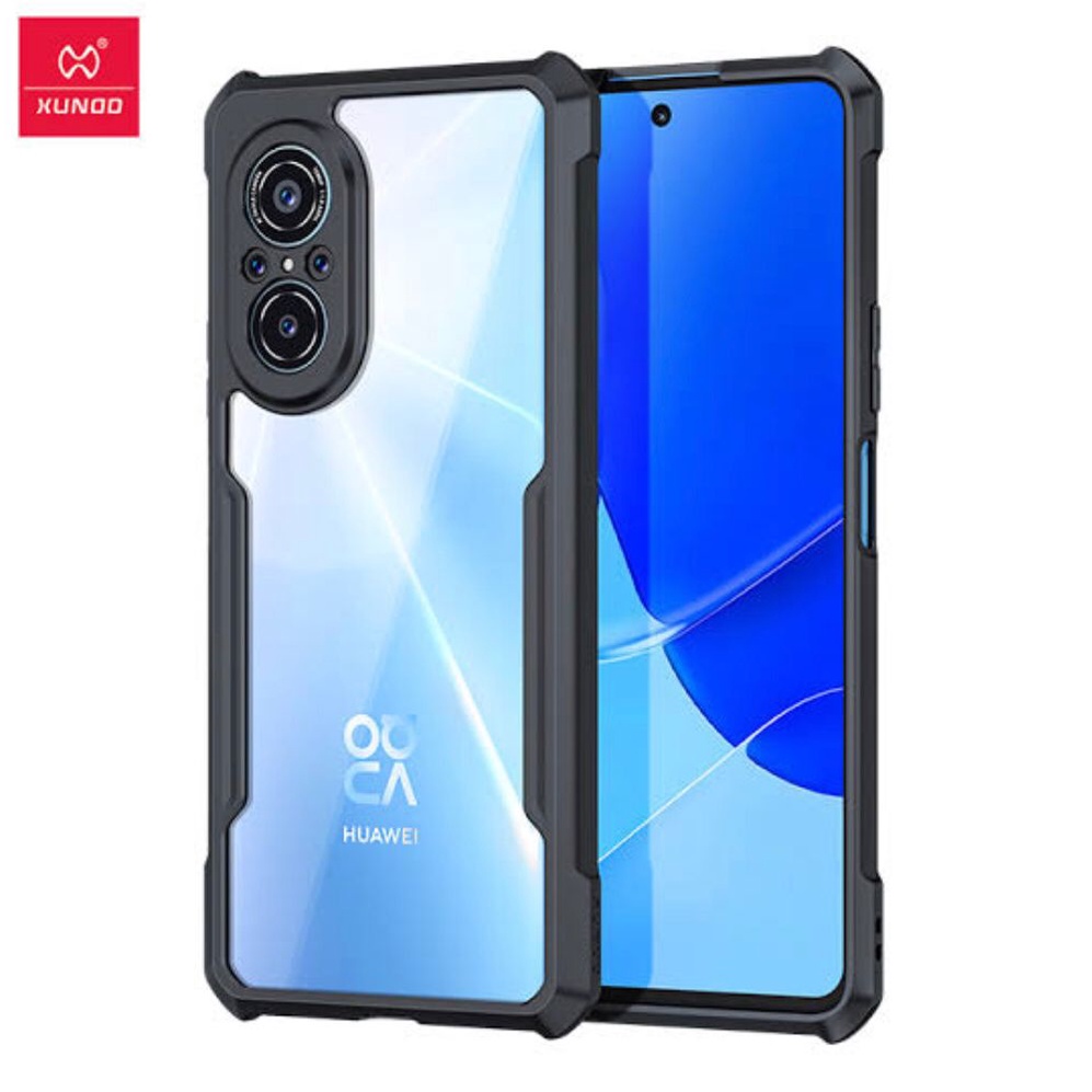 CASE HUAWEI NOVA 5 / HUAWEI NOVA 5 PRO / HUAWEI NOVA 5T / HUAWEI HONOR 20 / HONOR 20S / HUAWEI NOVA 7 XUNDD BEATLE ORIGINAL SOFT HARD CASE HYBRID ARMOR - CLEAR LIST BLACK