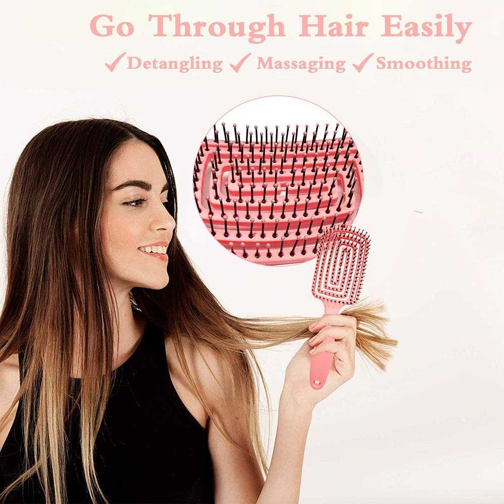 GIJ - MIQMI Sisir Rambut Detangling Brush &amp; Hair Comb 3PCS