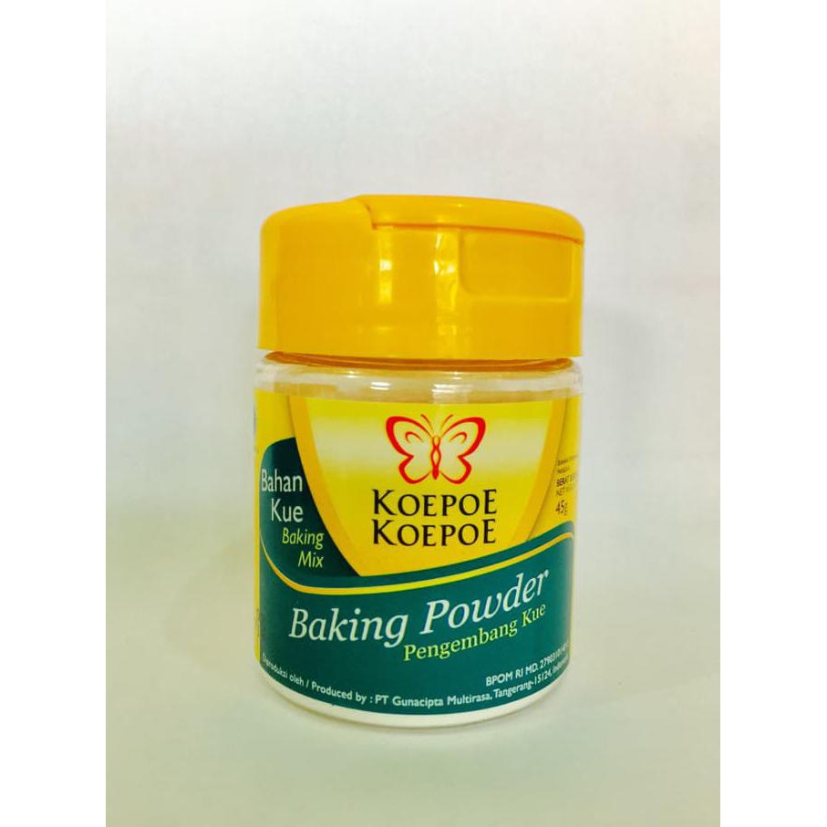 

Toko-Bahan-Kue- Baking Powder Koepoe Koepoe Pengembang Kue 45 Gr Kupu Kupu Murah -Terlengkap-