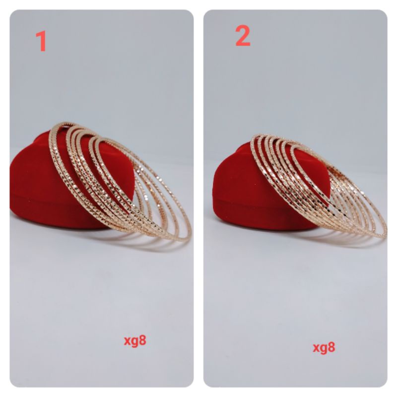 Gelang Tangan Kroncong Wanita Titanium Xuping Perhiasan Aksesoris Fashion Lapis Emas Anti Karat