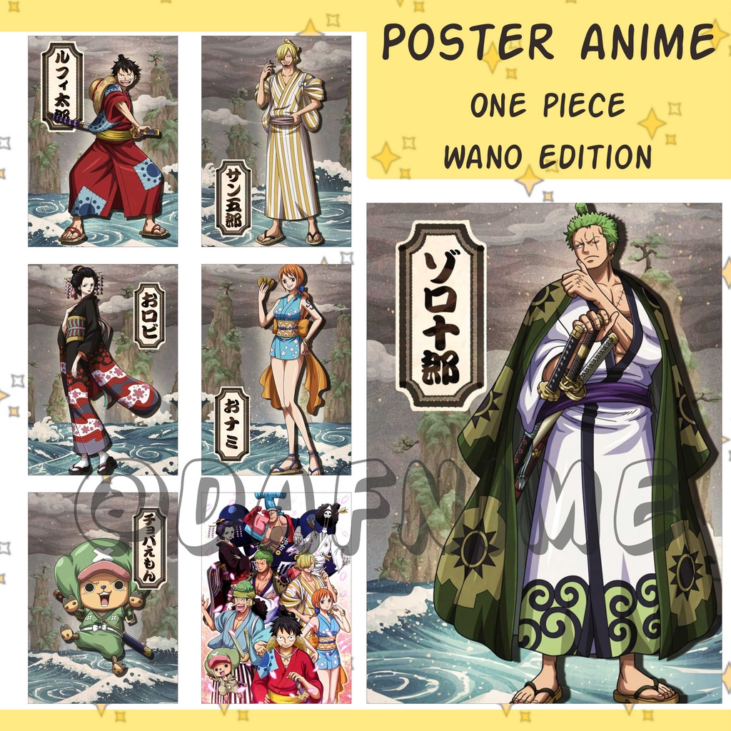 POSTER ANIME ONE PIECE WANO EDITION