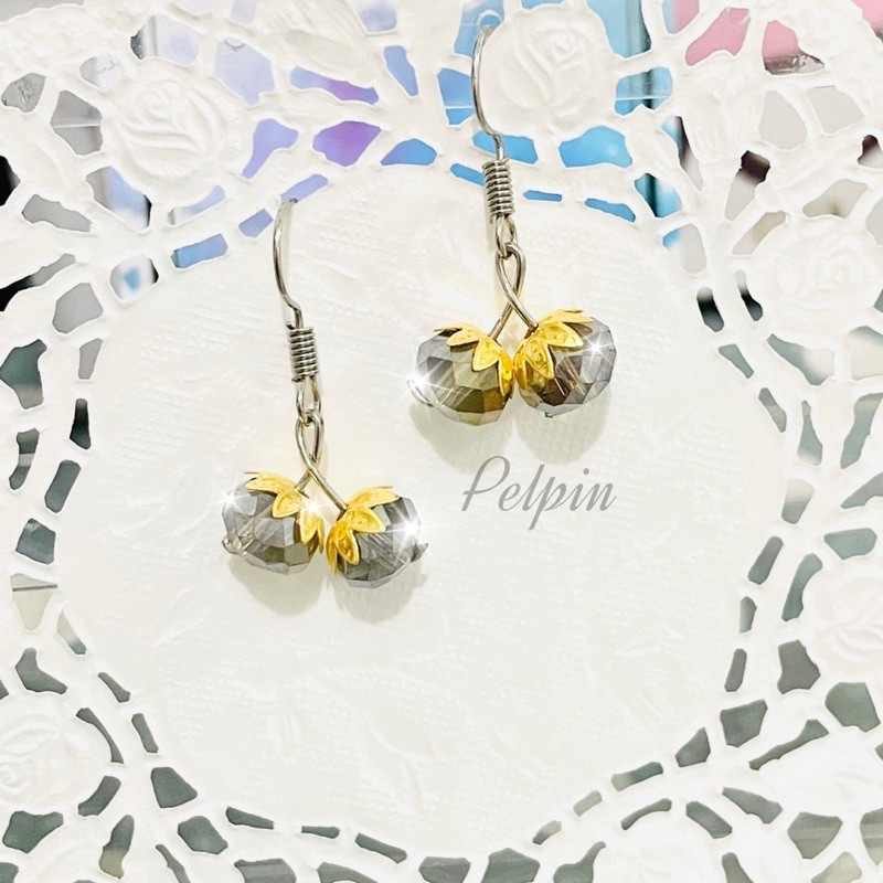 anting pearl permata fruit blink gantung anting anting stainless gantung