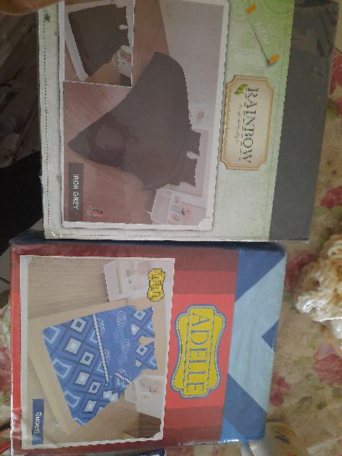 Rainbow - Sprei Single, Queen & King - Irone Grey