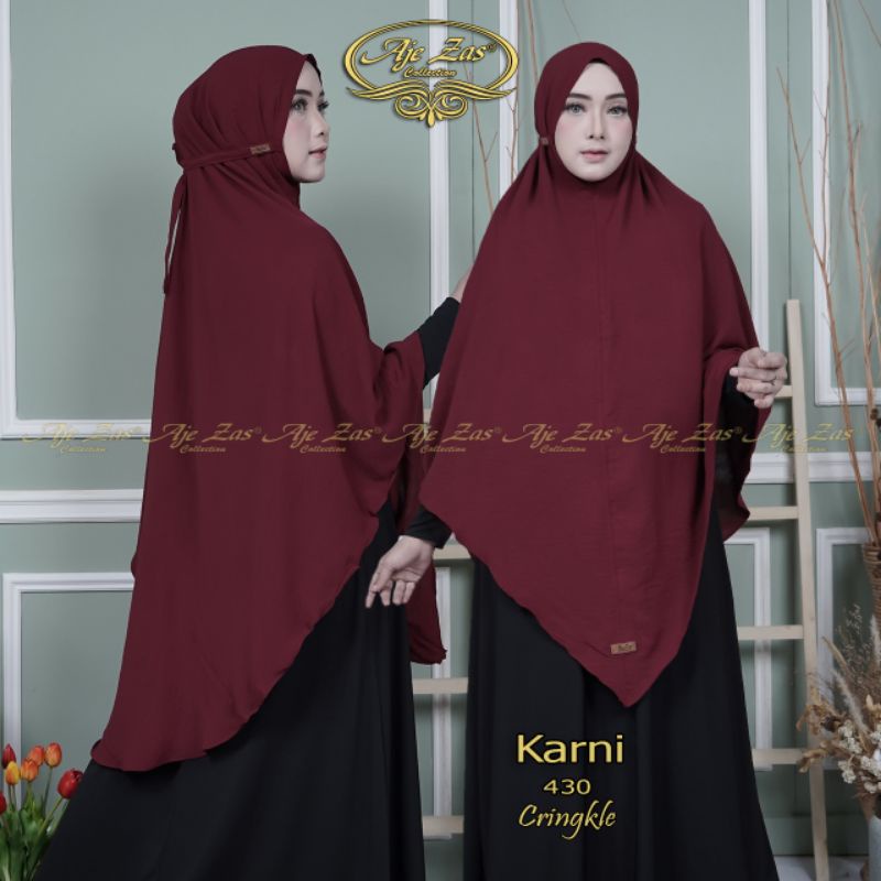 jilbab crinkle jumbo  karni / hijab non pet / khimar crinkle / bergo crinkle jumbo