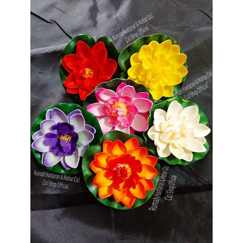 Bunga teratai artifisial/bunga teratai artifical/bunga teratai plastik/bunga lotus panel