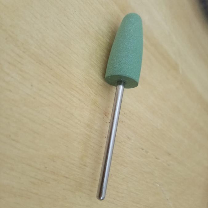 DENTAL BUR RUBBER POLISH POLES ACRYLIC WARNA HIJAU