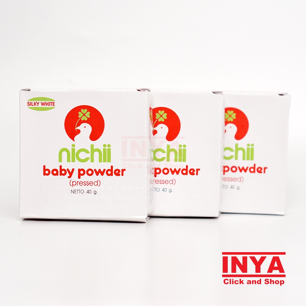 NICHII BABY POWDER PRESSED SILKY WHITE 40gr - Bedak Bayi