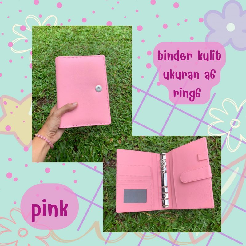 BINDER A6 RING 6 || binder kulit a6 binder polos