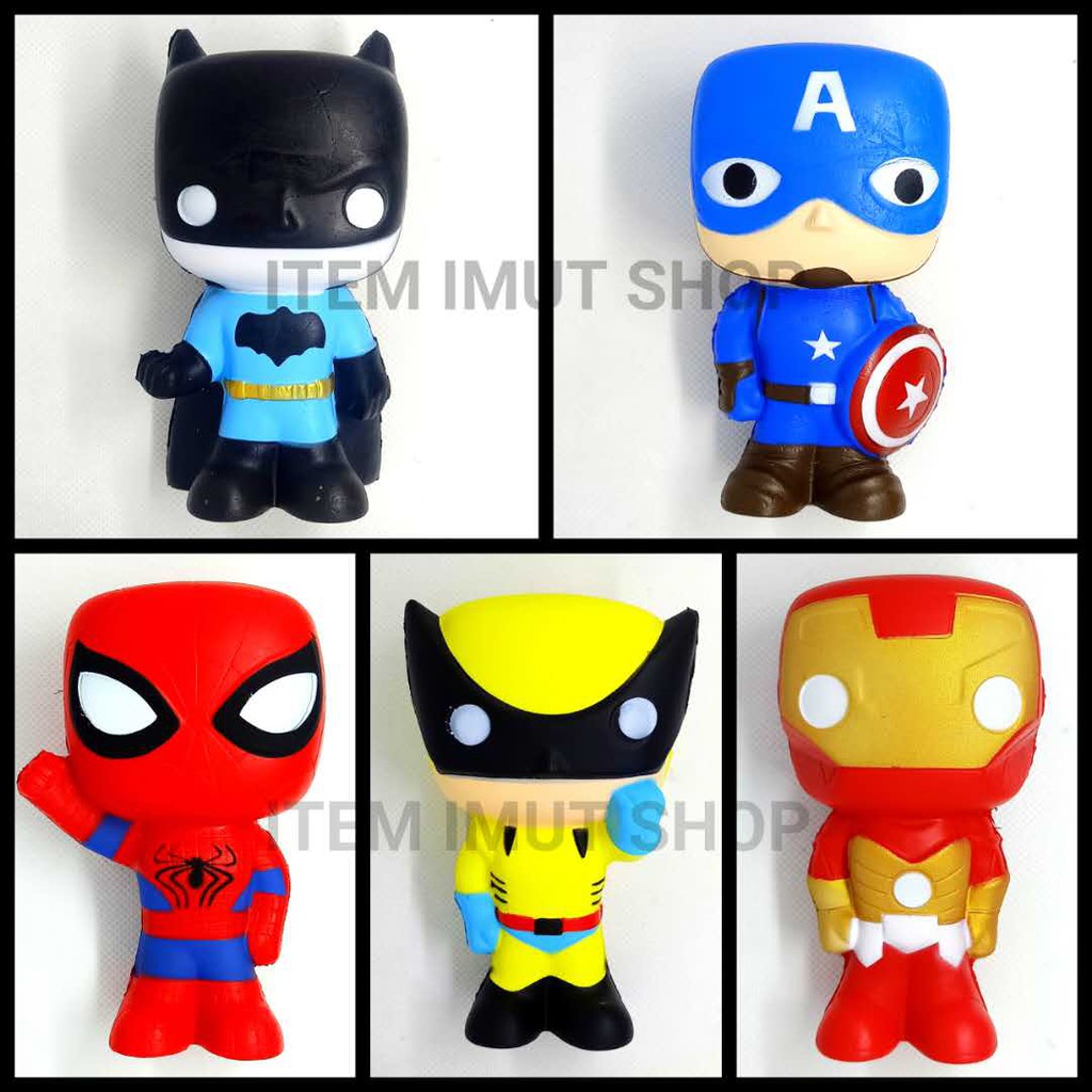 superhero squishy toys