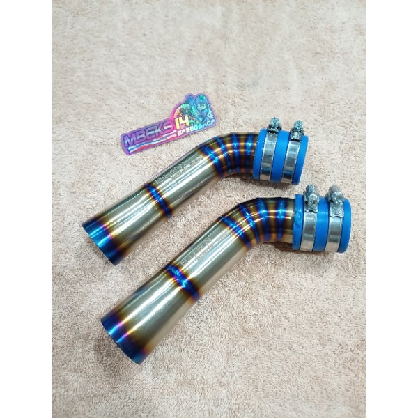 Air Intake Titanium BURN Mufac For PCX CBU Vario 125, 150 Original Thailand