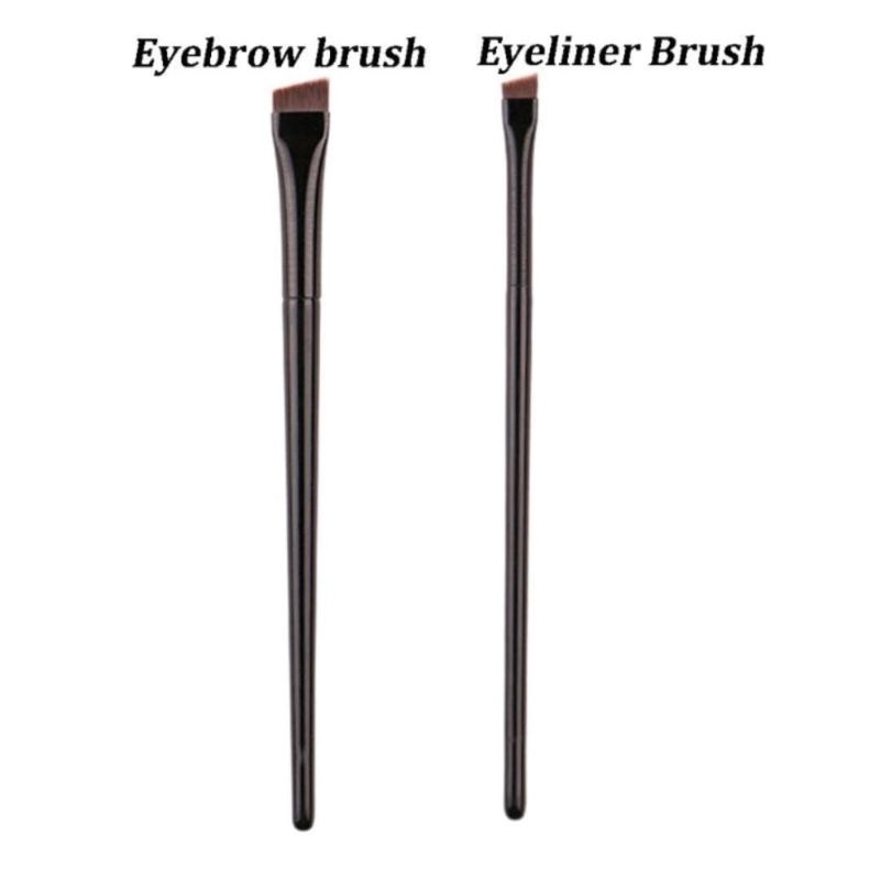 Kuas Make Up Alis Eyeliner Satuan Hitam Miring - Brush Make Up Concealer Eyebrow - Brush Eyeliner And Eyebrow - Concealer Brush 1Pcs