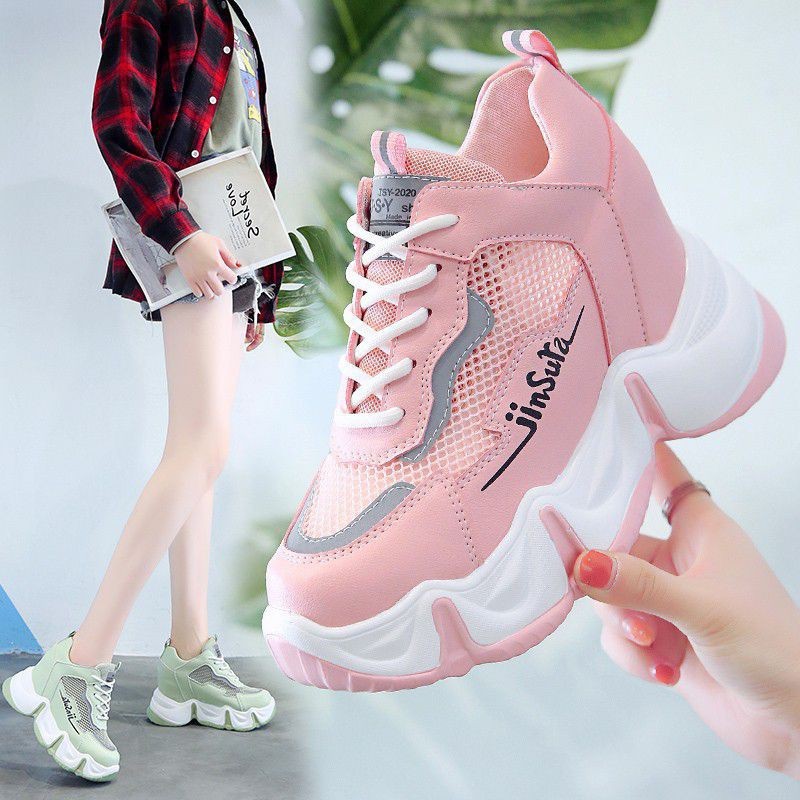 Sepatu Wanita Sepatu Sneakers Korea Sport Running Semi Boot JSR