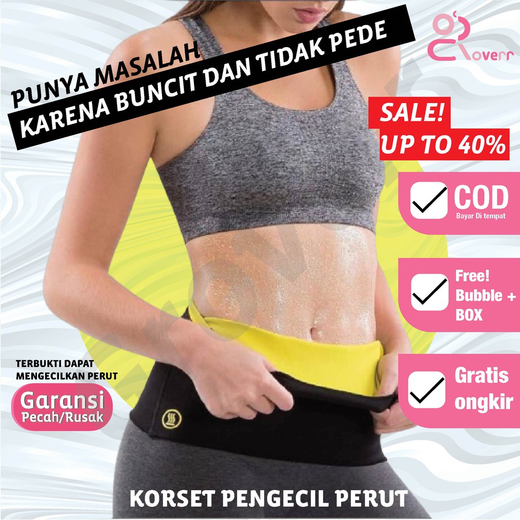  Korset  Olahraga  Pria Wanita Hot Shapers Waist Neotex 