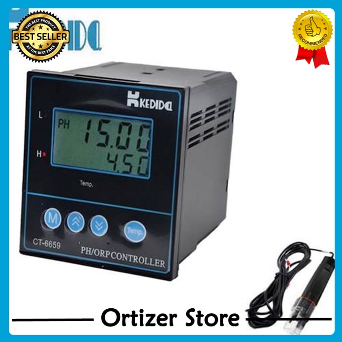 Promo PH ORP Controller Kedida CT-6659 Meter Kontroler Tester CT6659 CT 6659 Elegan