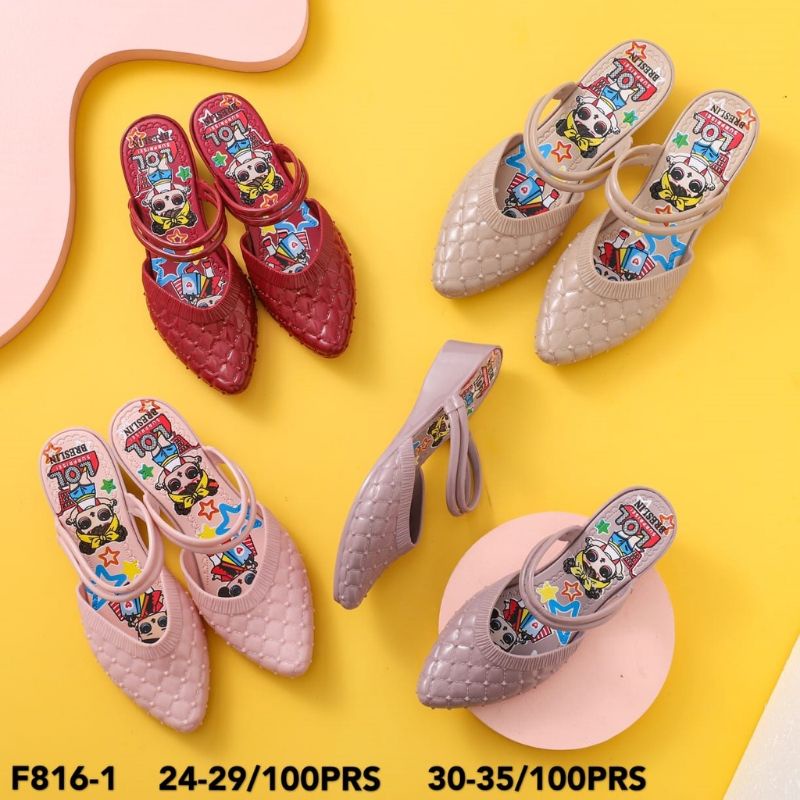 *NEW* Sandal Karet Jelly WEDGES Anak Perempuan Gambar IMPORT PREMIUM