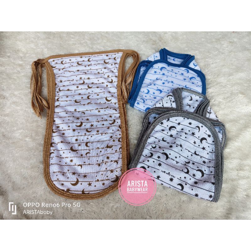 (6pcs) popok bayi pe Double UK.besar motif bulan bintang Cham Cham baby