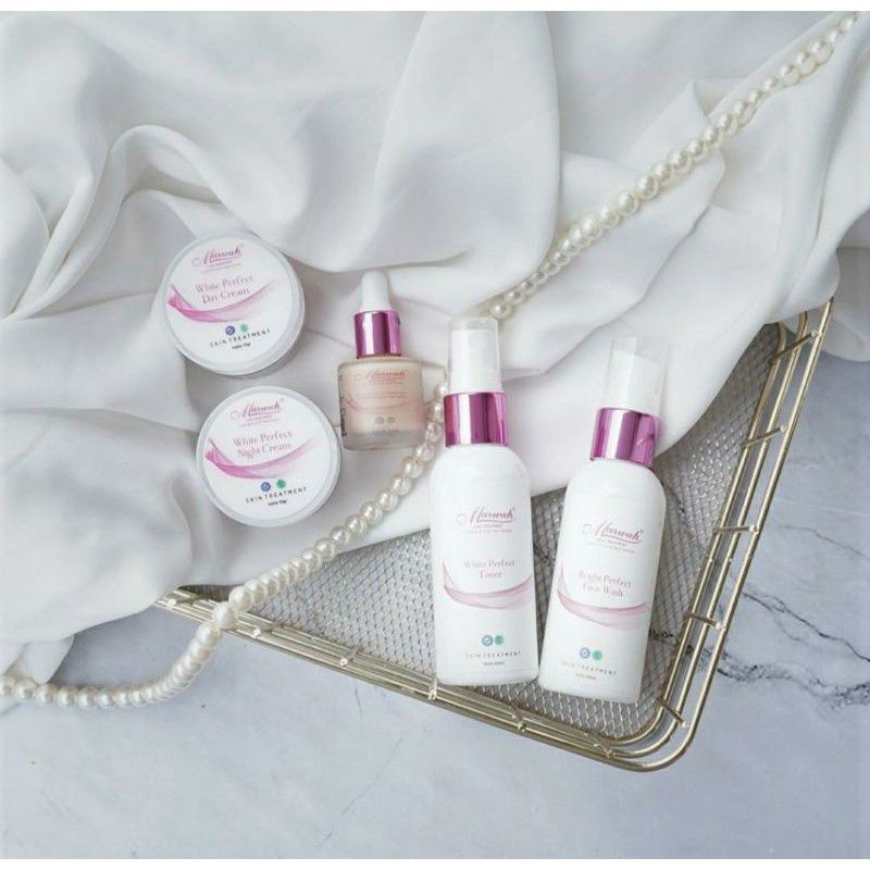 Marwah Skincare Paket Perawatan Bruntusan Flek Hitam Bekas Jerawat/Paket Perfect White