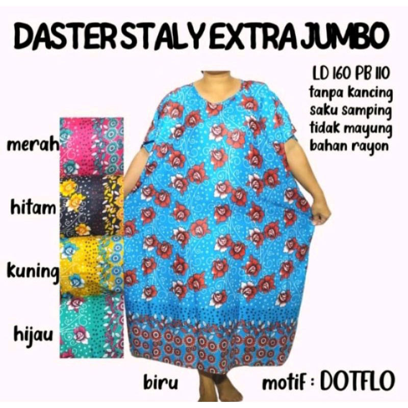 Daster Super Jumbo ld 160 non payung 5L non kancing