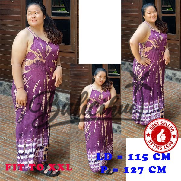 Balicihui Daster Pelangi Jumbo Panjang Bali Daster Jumbo Pelangi Fit To XXL Daster Jumbo Wanita