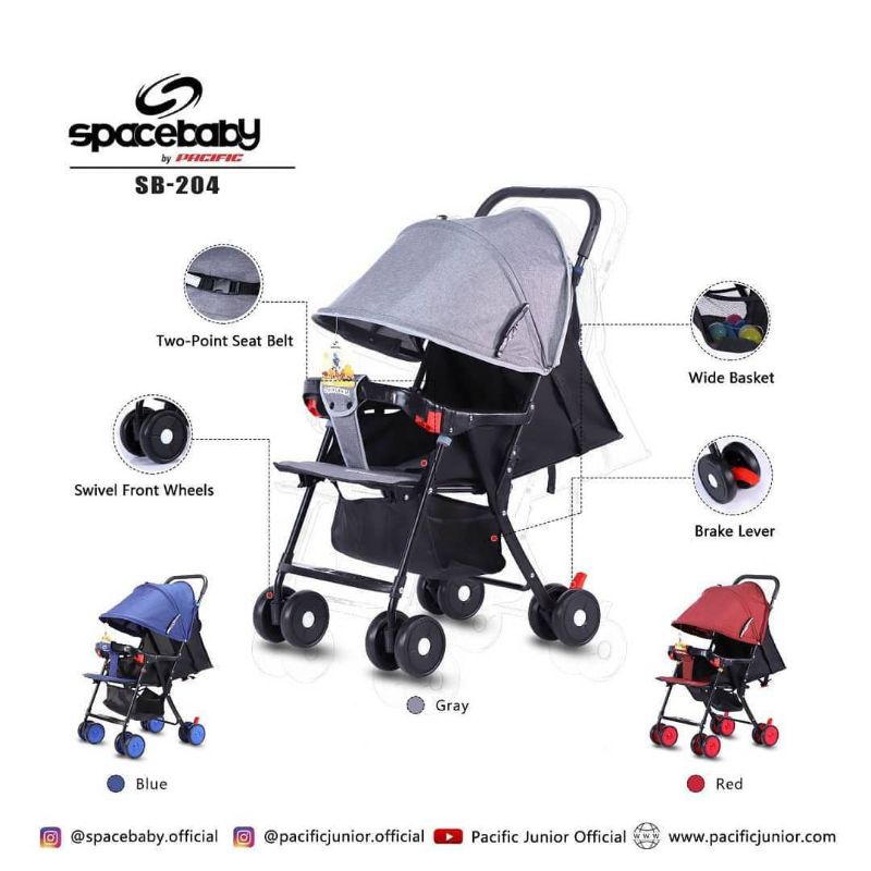 SPACE BABY Stroller SB 204 Kereta Dorong Bayi