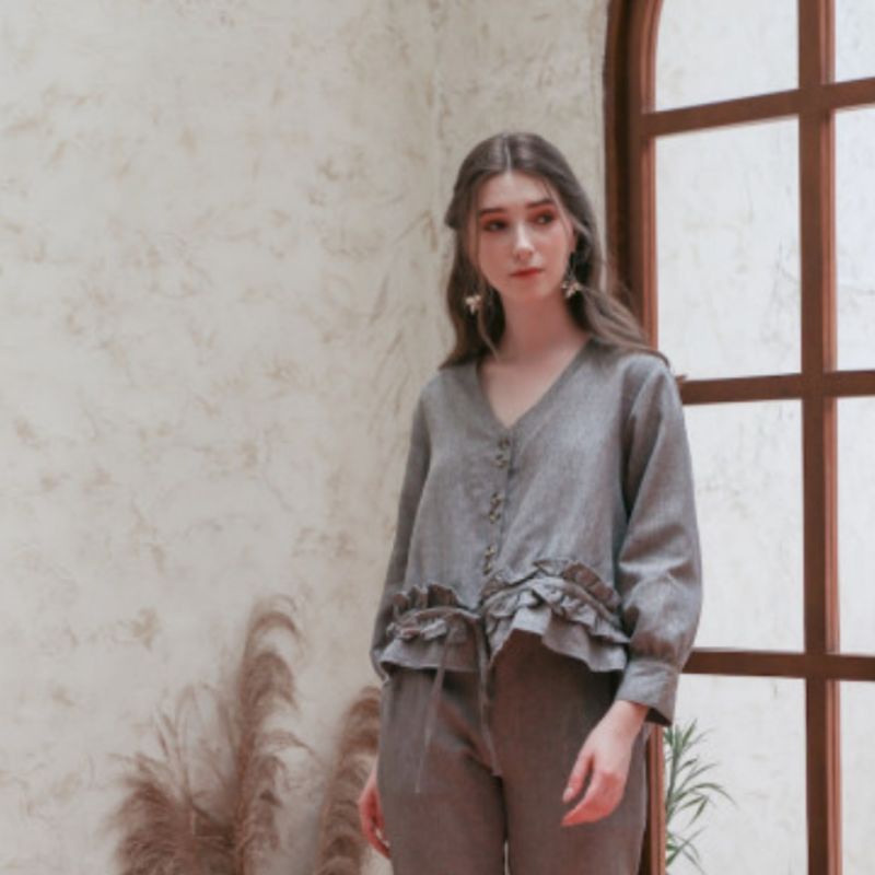 Maven Gemma Top in Moss Grey