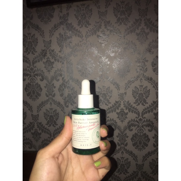 ampoule axis y artichoke skin barier