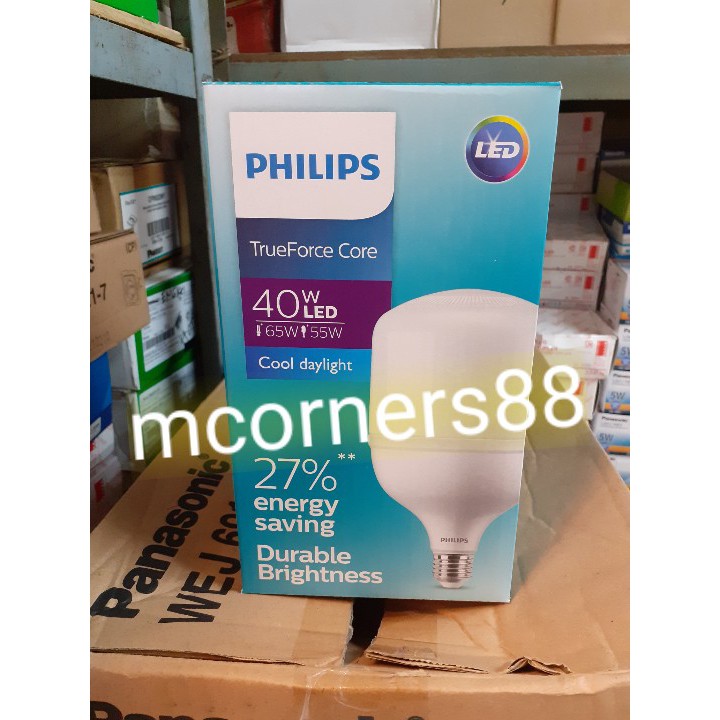 PHILIPS Lampu LED True Force E27 30Watt / 40Watt / 50Watt (6500K / PUTIH)