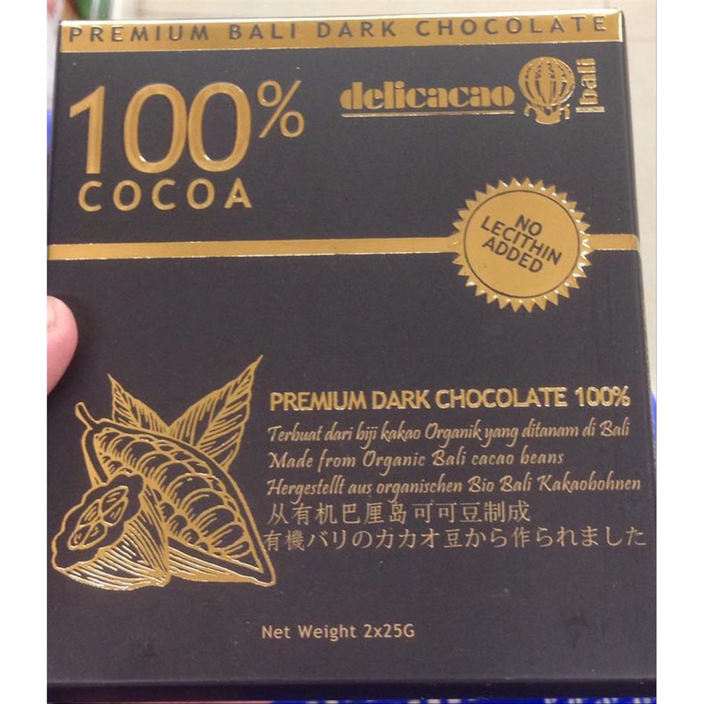 

Delicacao 100 cocoa premium dark chocolate 100 gram Terbaik