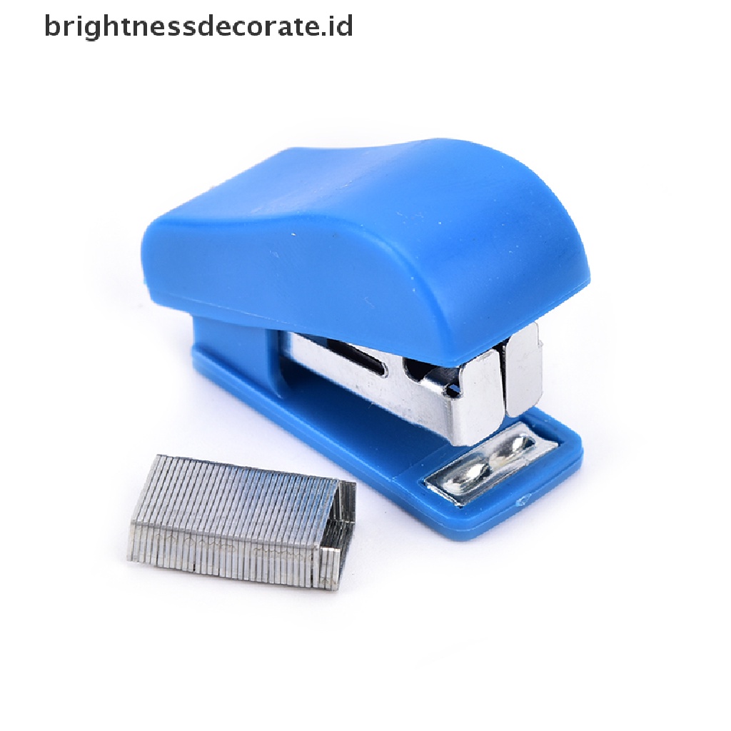 Stapler Mini Tanpa Staples Motif Kartun Untuk Kantor / Sekolah