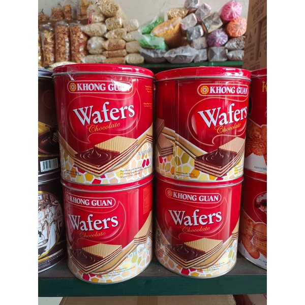 

WAFER KONGUAN KALENG BULAT PERKALENG/ PERDUS ISI 6 PCS