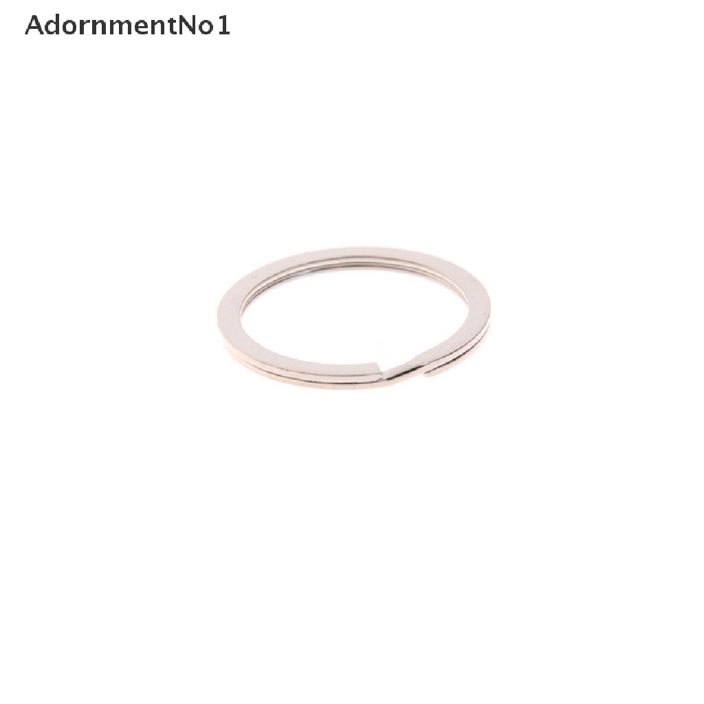 (AdornmentNo1) 10pcs Gantungan Kunci Split Ring Bahan Metal 1.5x25mm