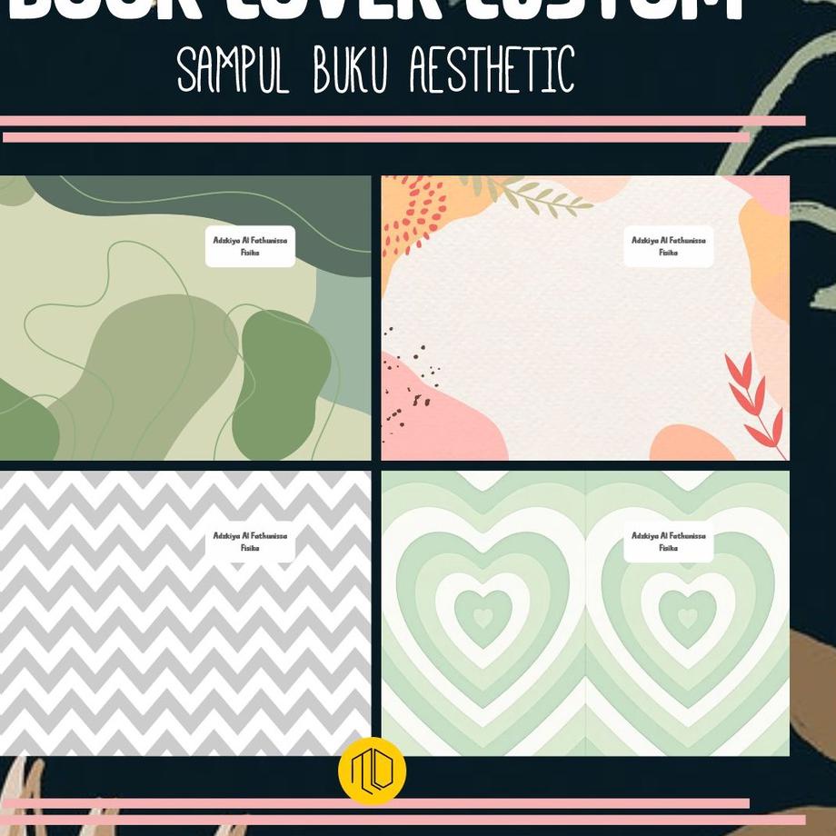 

ISI 10 PCS Sampul Buku Aesthetic Custom Nama Sampul Buku Big Boss / Campus / Sidu | SAMPUL BUKU AESTETIK | BOOK COVER AESTHETIC | SAMPUL BUKU BOOK COVER A5 B5 AESTHETIC EDITION |Sampul buku tulis sekolah custom gambar motif karakter standard buku ダ