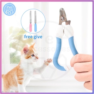 set gunting kuku hewan peliharaan stainless steel manicure kuku hewan peliharaan