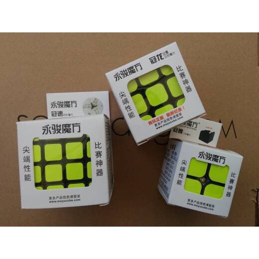 Pelumas Rubik - Rubik Yongjun - Rubik Kubus Paket Rubik Yongjun Black/ Rubik 2X2 / Rubik 3X3 / Rubik