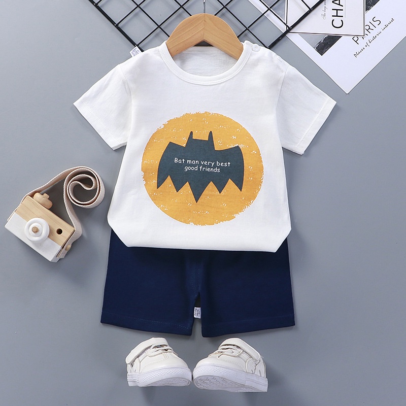 TSC  -  DDA1 SETELAN ANAK 0-2 TAHUN SETELAN BAYI PIYAMA BAYI BAJU PENDEK DAN CELANA PENDEK 1-16