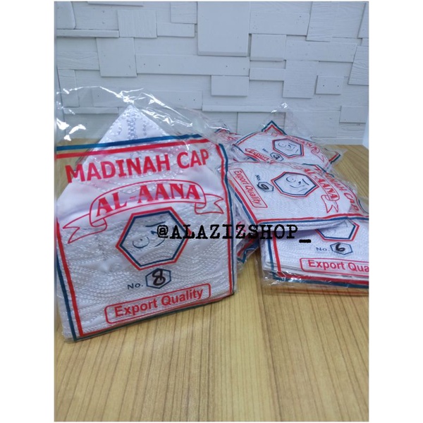 Peci kopiah madinah anak putih