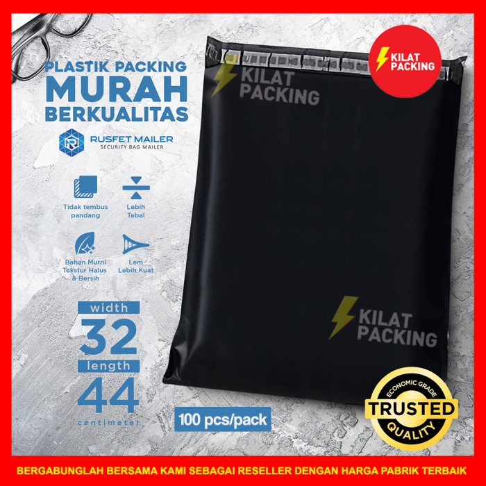 

Sale Polymailer Ekonomis Hitam 32X44 - Plastik Packing Online Murah 100 Pcs Berkualitas