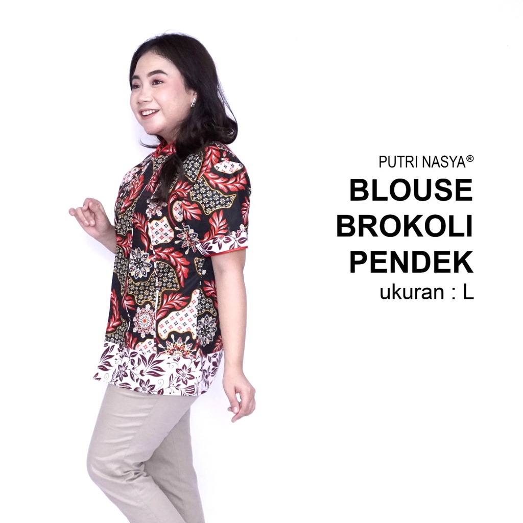 Blouse Batik Big Size LD 140 Wanita Atasan Batik Jumbo L-XL-2L-3L-4L-5L-6L-7L Model Blus Jumbo Kerja Batik / Atasan Big Size Kerja Wanita / Pakaian Batik Kantor Formal Bahan Katun Seragam Super Big / Baju Batik Kekinian Terbaru Modern Trendy