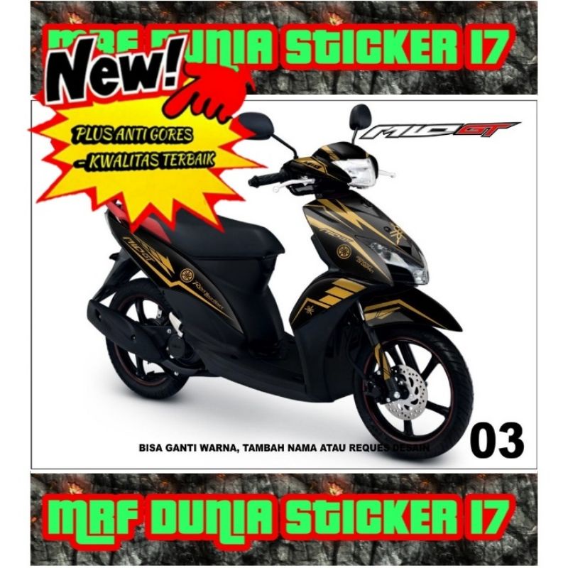 Sticker decal Mio GT Full Body dekal Mio GT Stiker Mio GT Full Body Motif 3