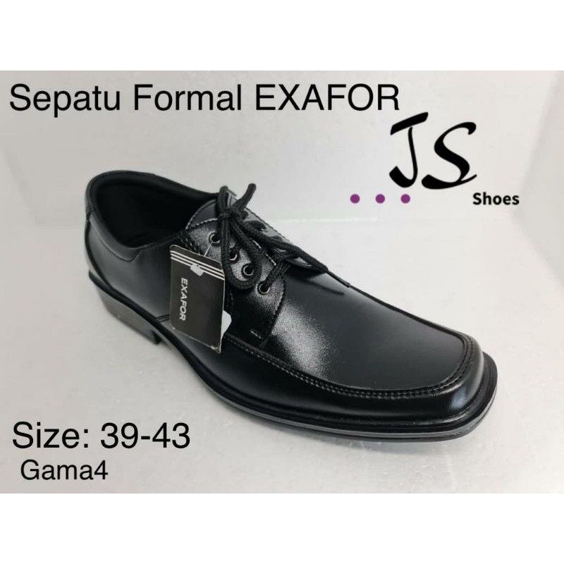 EXAFOR GAMA 04 - SEPATU PRIA FORMAL WARNA HITAM EXAFOR ORIGINAL