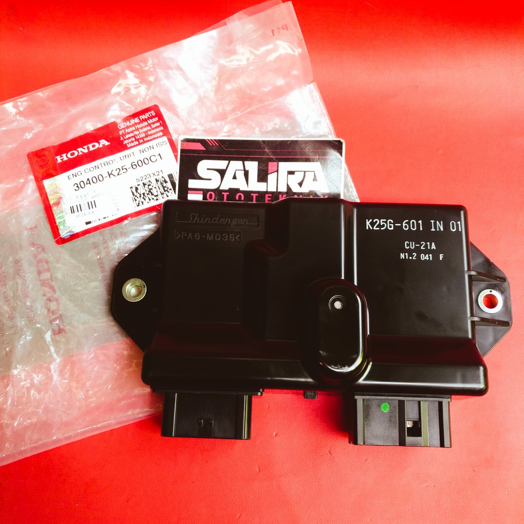 ECU Ecm CDI Motor Honda Matic Beat FI Pop Scoppy ESP NON ISS Orisinil AHM 30400 K25 600C1