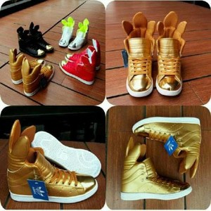 PROMO sepatu casual wanita adidas trefoil gold
