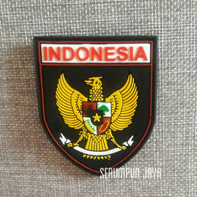 PATCH GARUDA INDONESIA - RUBBER TEMPELAN VELCRO