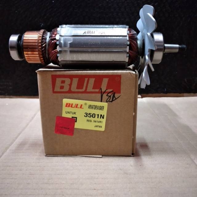 BULL ARMATURE ANGKER 3501N FOR MESIN GERGAJI BELAH MAKITA 3501 N